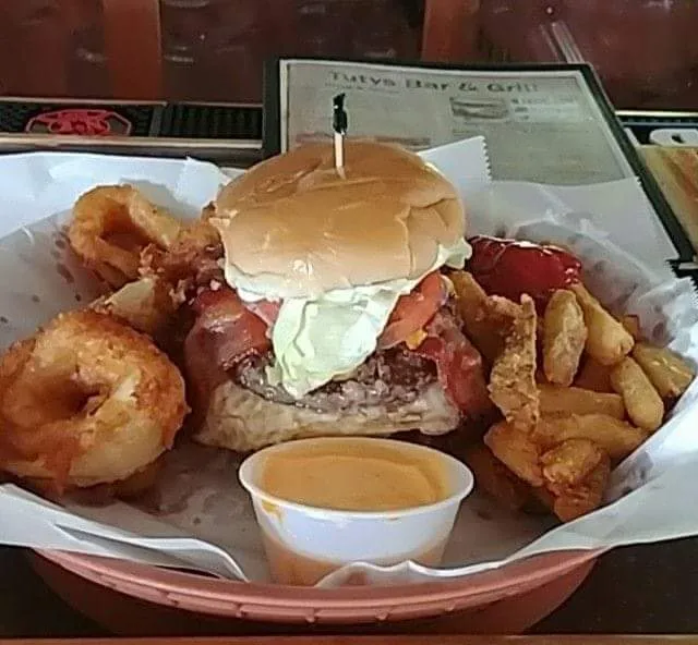 Double Egg-Plosion Burger Platter